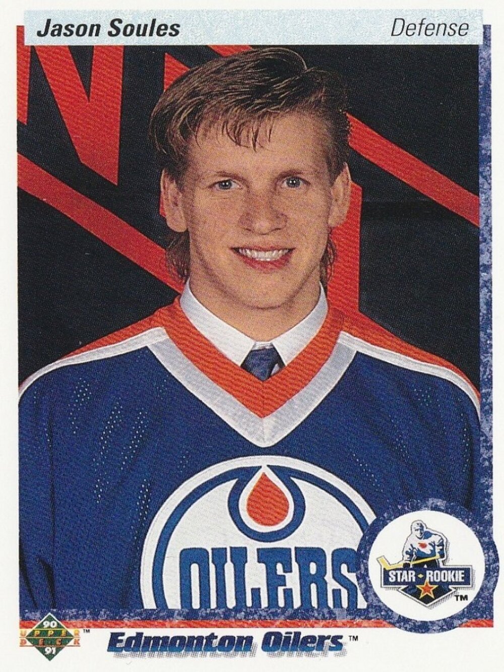 Jason Soules - 90/91 Upper Deck Star Rookie Hockey Card